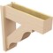 Ekena Millwork 8-in W x 26-in D x 26-in H Funston Block Rough Cedar Woodgrain TimberThane Outlooker, Primed Tan OUTUR080X26X26FST44RCPR - alternate 2